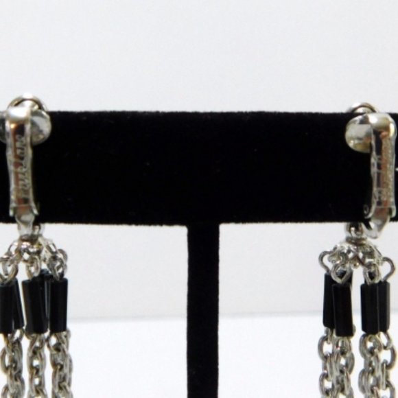 Signed Park Lane Drop Dangle Earrings Clip on - Picture 6 of 6